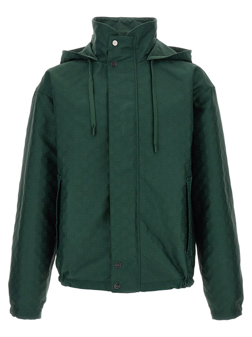 Gucci Reversible Cotton Shell Jacket — Green