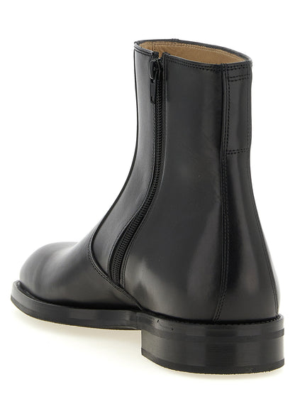 Lemaire Lamb Leather Ankle Boot — Black