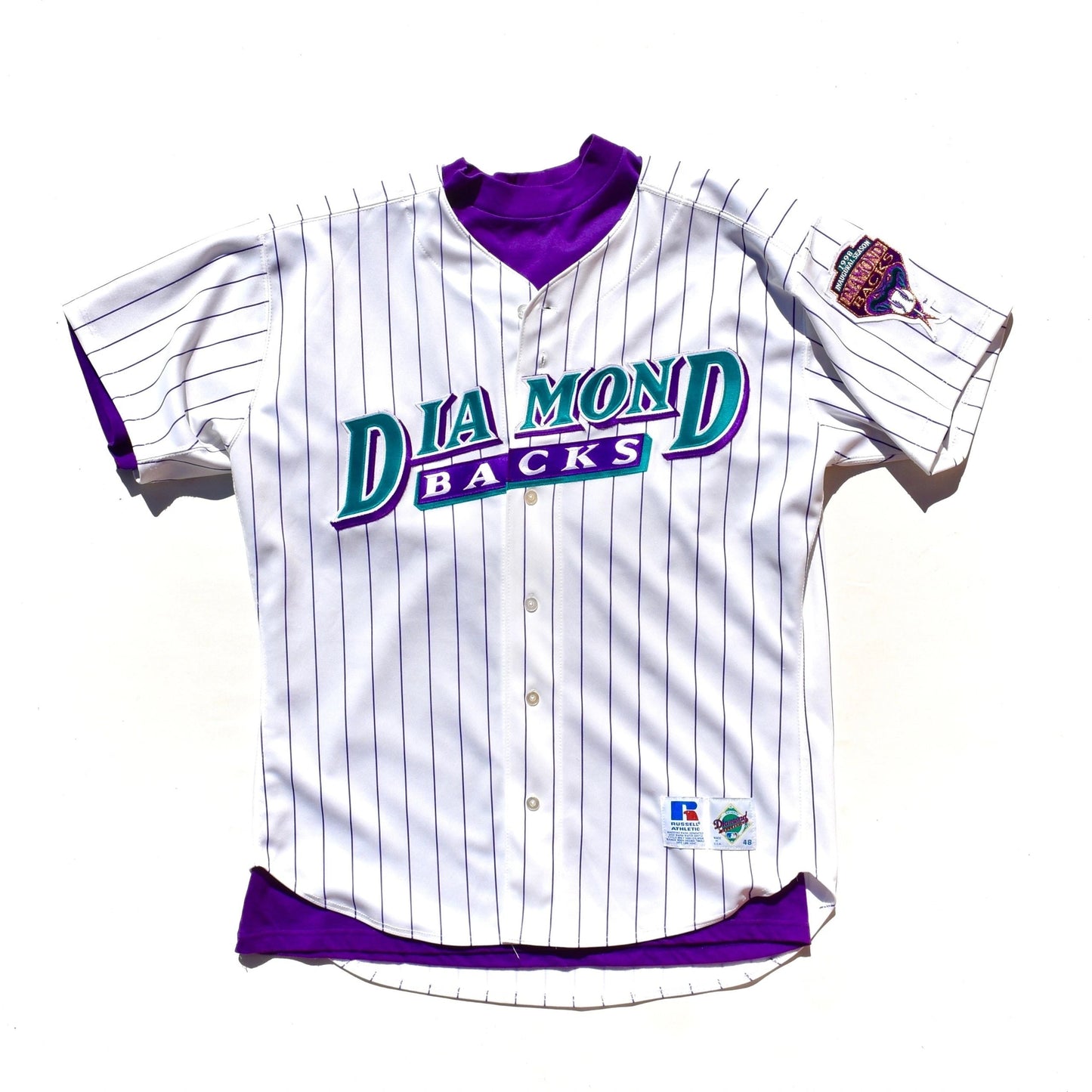 Arizona Diamondbacks 1998 Inaugural Season Authentic Game Jersey + Shirt