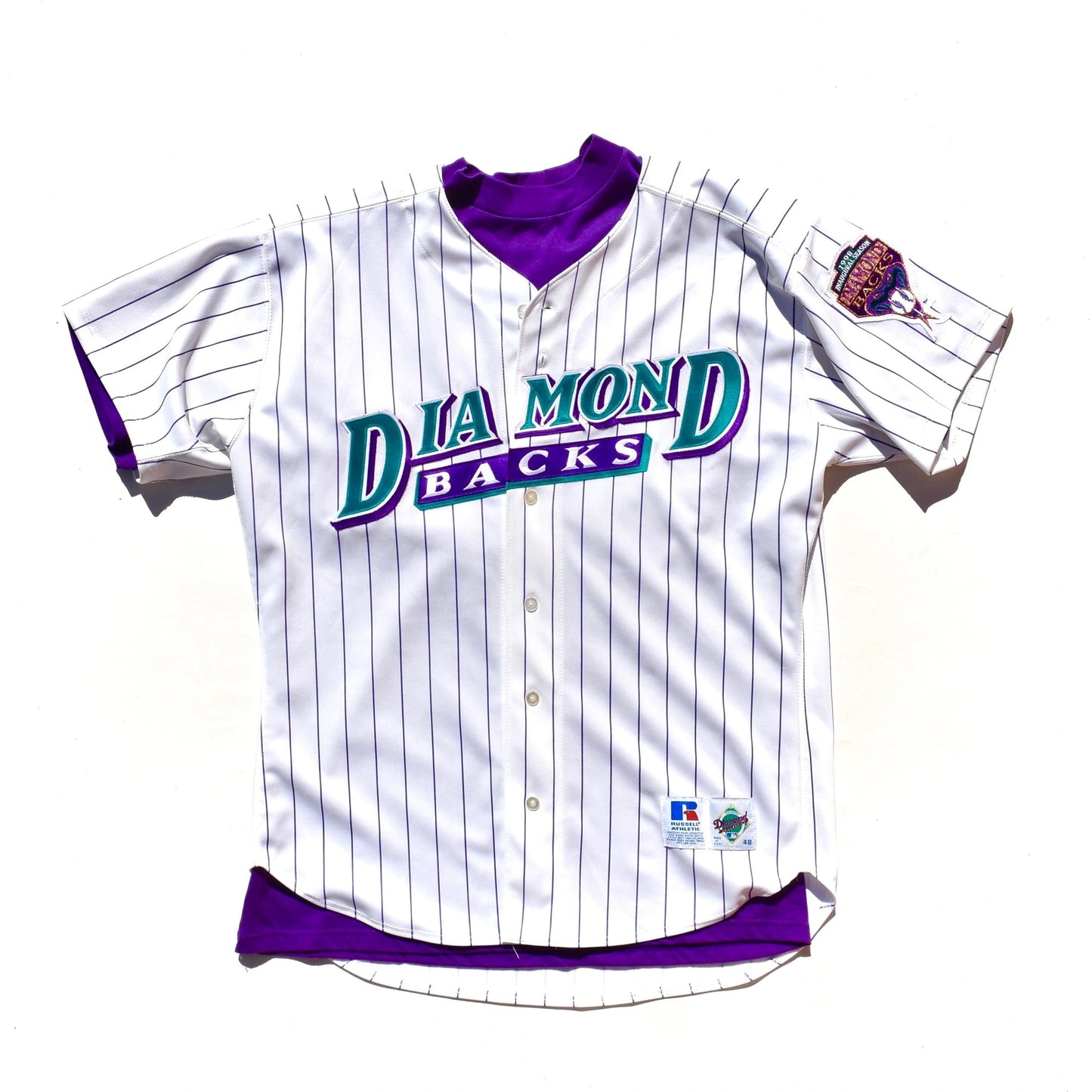 Arizona Diamondbacks 1998 Inaugural Season Authentic Game Jersey + Shirt