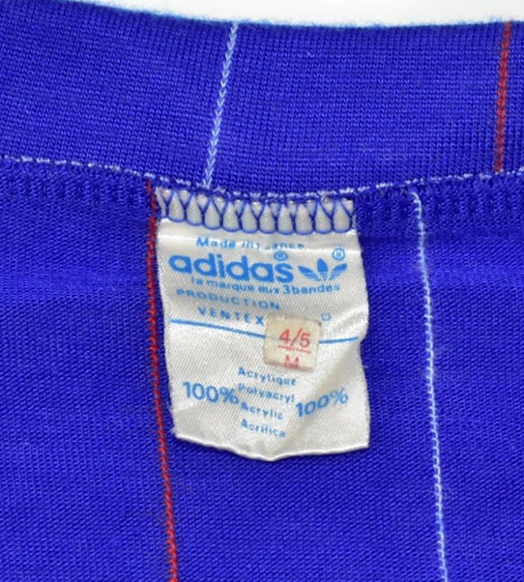 Adidas France 1980s Ventex Authentic Soccer Jersey