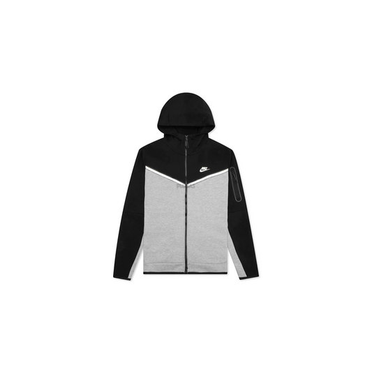 Sportswear Tech Fleece Full Zip Hoodie 'Black/Dark Grey Heather/White' (2021)