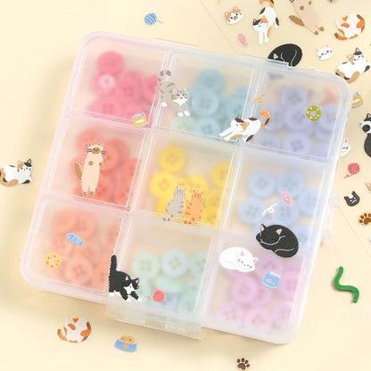 BGM Sticker Sheet - Icing Stickers - Cat Days