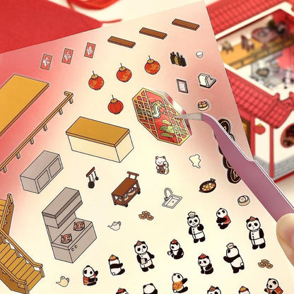 BGM Deco 2.5D Sticker - Diorama - Chinese Cuisine