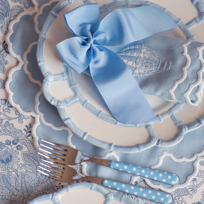 Blue Personalisable Grosgrain Bow