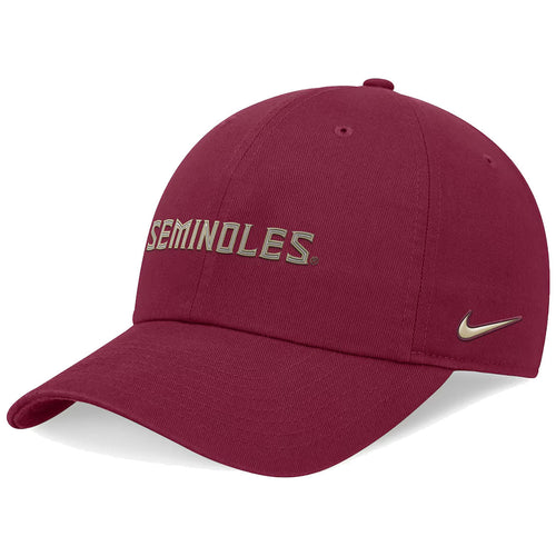 Nike Seminoles Adjustable Unstructured Club Cap - Garnet