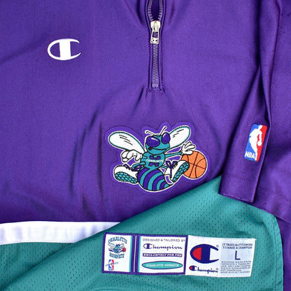 1999 Charlotte Hornets Champion NBA Authentic Team Issued Shooting Shirt Size 44