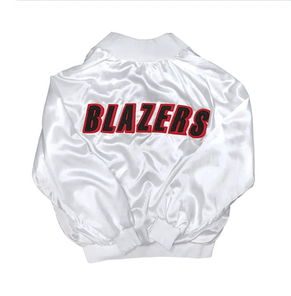 1/1 Portland Trailblazers Satin Chain Stitched Custom Jacket Size XXL