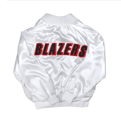 1/1 Portland Trailblazers Satin Chain Stitched Custom Jacket Size XXL