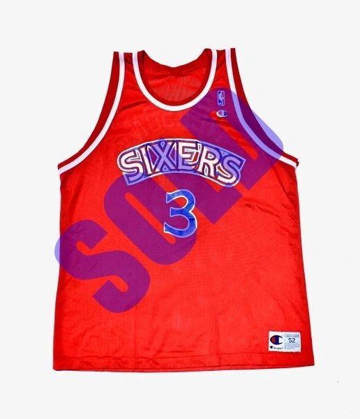Allen Iverson Rookie Philadelphia 76ers Champion Jersey