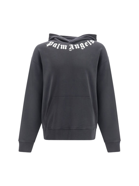 Palm Angels Logo-Embroidered Sweatshirt — Black