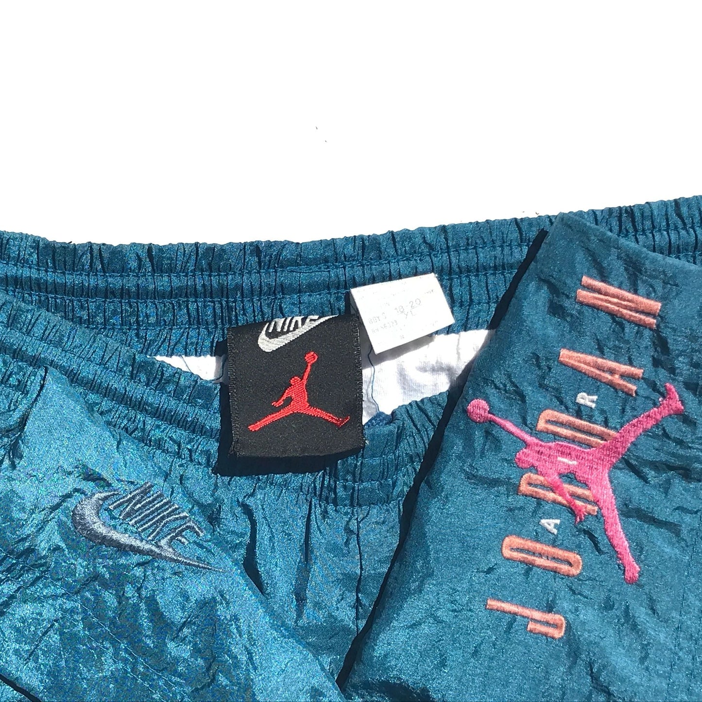 Nike Air Jordan 6 VI 1991 Teal Lined Swimming Trunks Youth Size XL