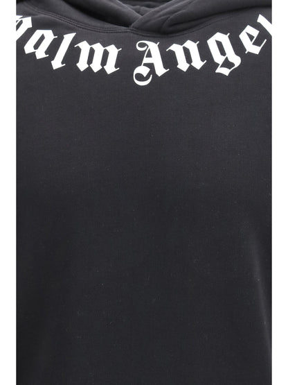 Palm Angels Logo-Embroidered Sweatshirt — Black