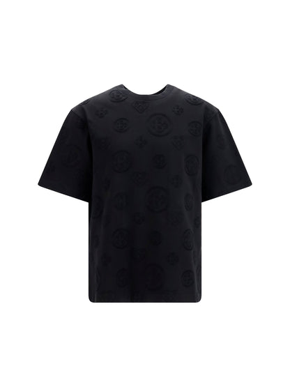 Casablanca All-Over Monogram T-Shirt — Black