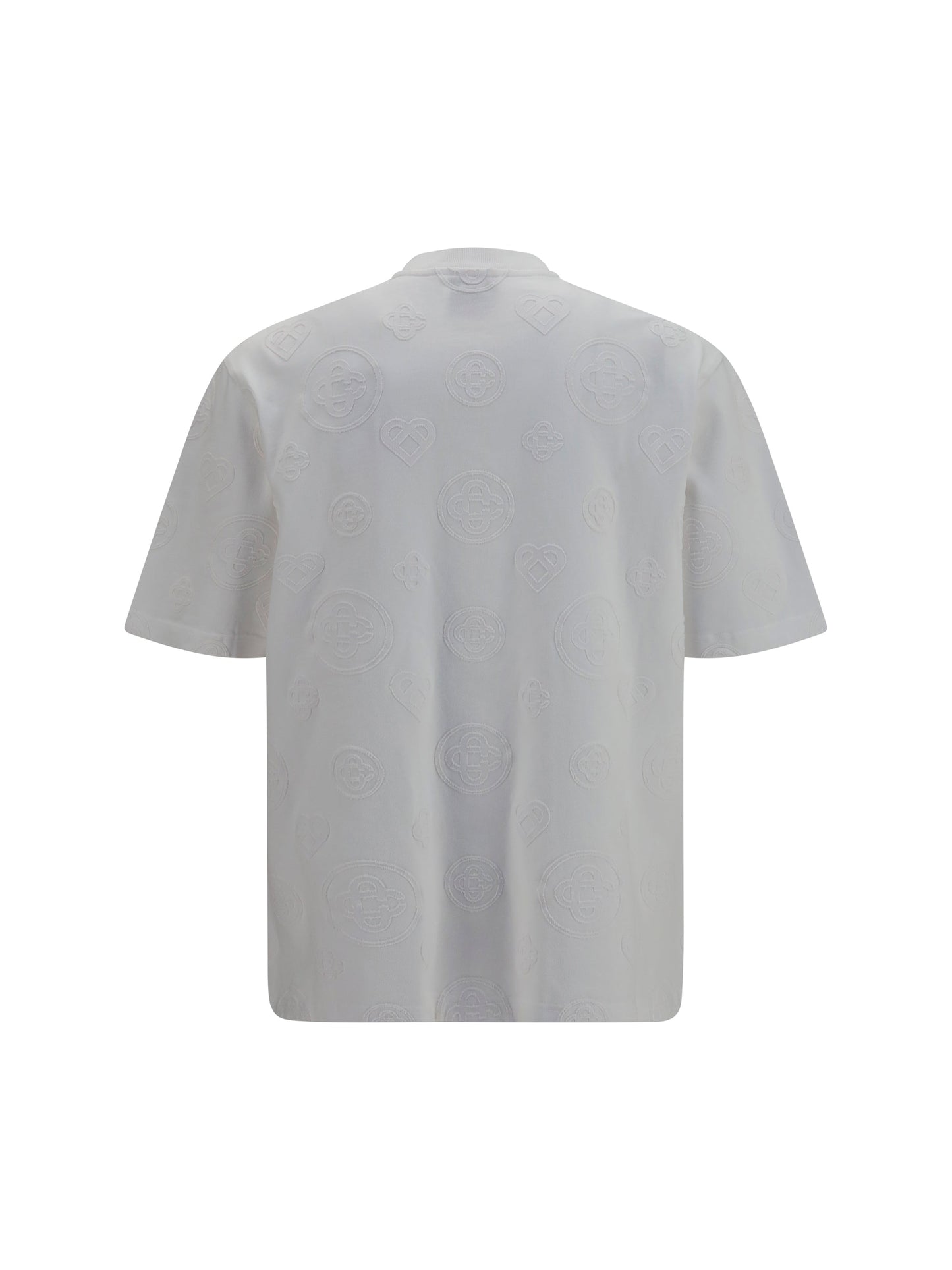 Casablanca All-Over Monogram T-Shirt — White