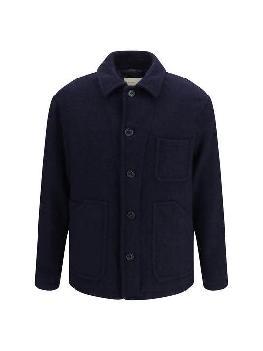 Brooksfield Wool Work Shirt Jacket — Navy