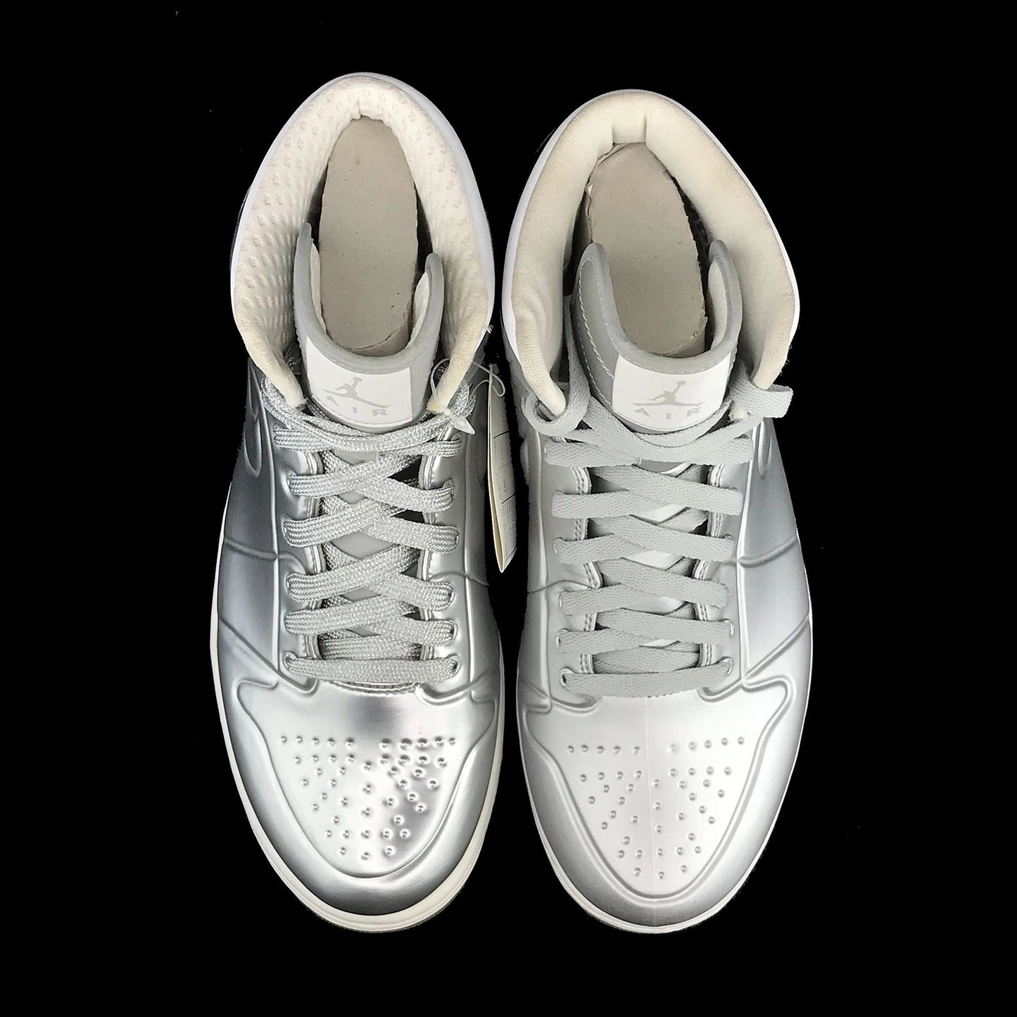 Nike Air Jordan 1 Retro Anodized Silver Chrome SAMPLE New Size 9