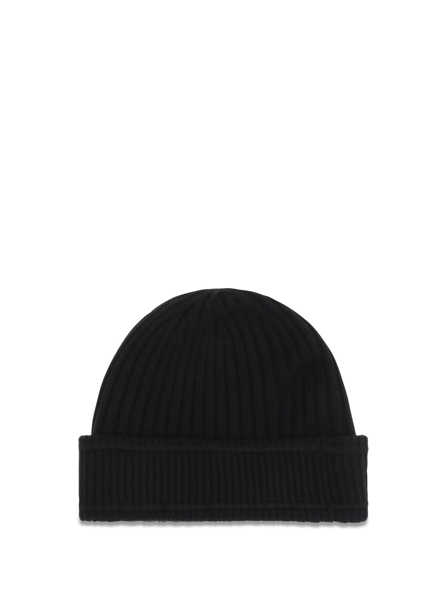 Burberry 8103340 Ribbed Merino Wool Beanie — Black