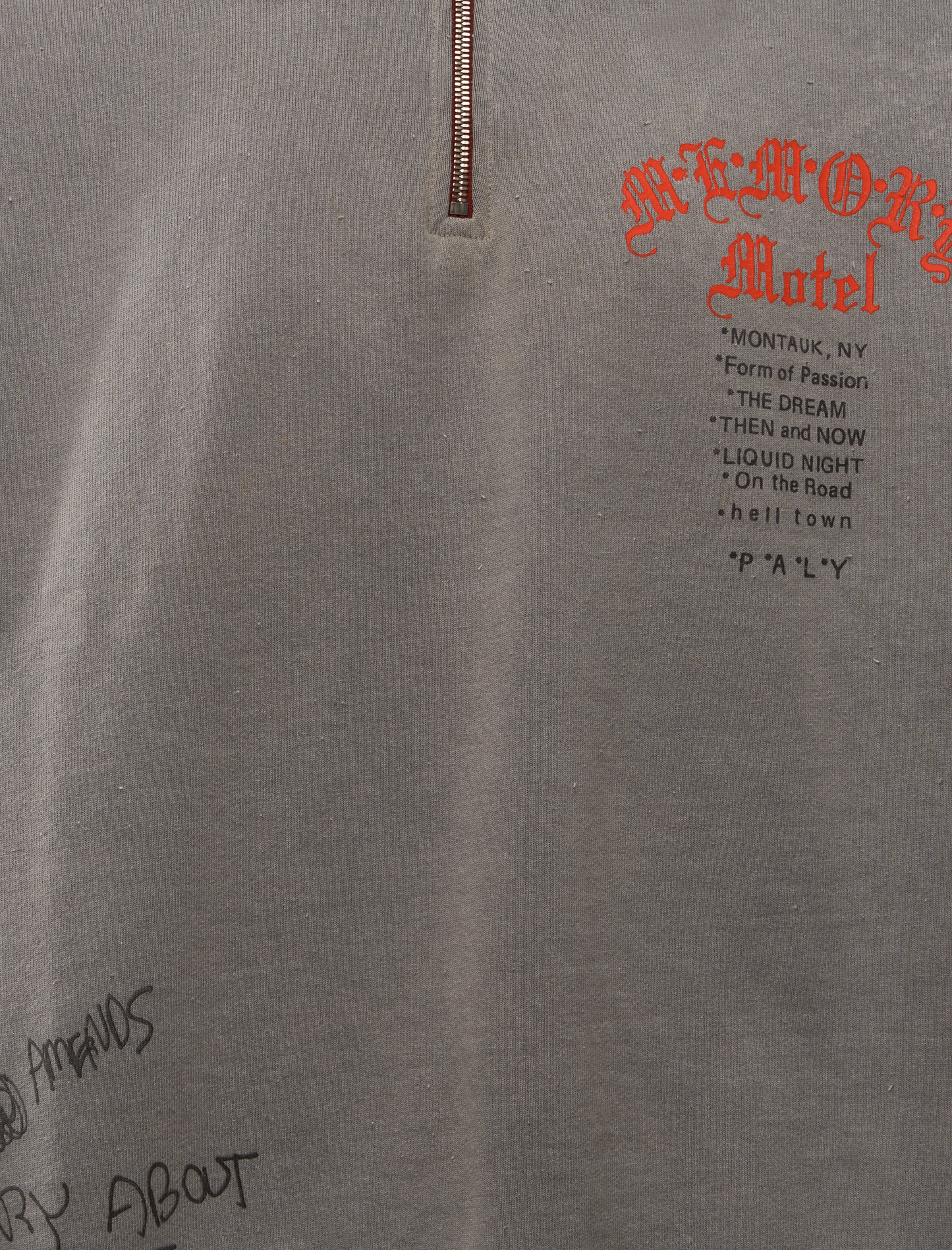SORRY 'BOUT THAT 1/4 ZIP CREWNECK