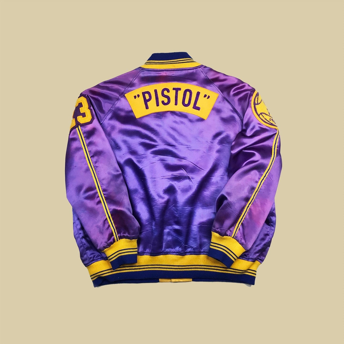 1/1 1967 Pistol Pete Maravich LSU Wildcats Satin Warm-Up Jacket