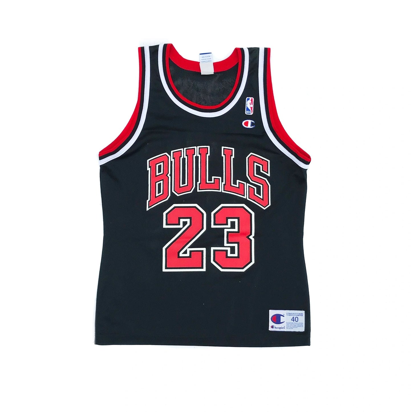 Chicago Bulls Michael Jordan Champion Alternate Black Jersey Size 40