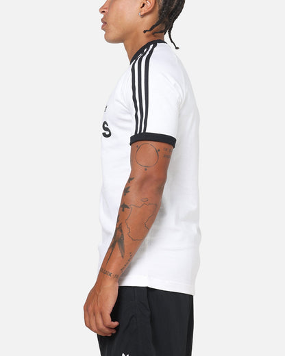 Adidas 3-Stripes Ringer T-Shirt White