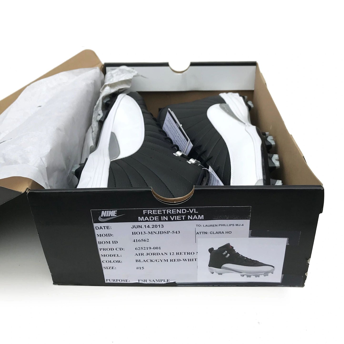 Nike Air Jordan 12 XII Retro MCS Sample Size 15