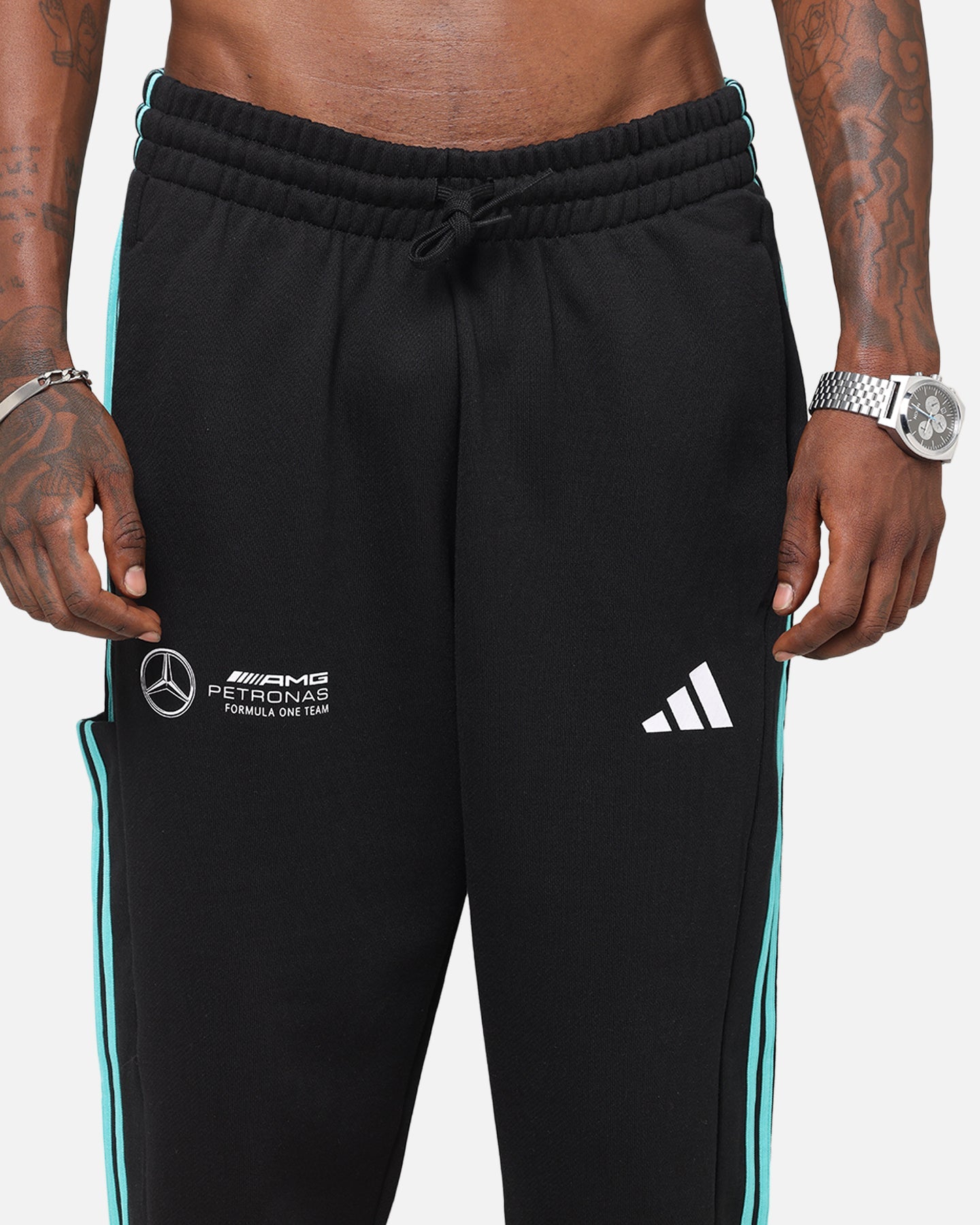 adidas x Mercedes-AMG PETRONAS Formula One F1 DNA Joggers Black/White