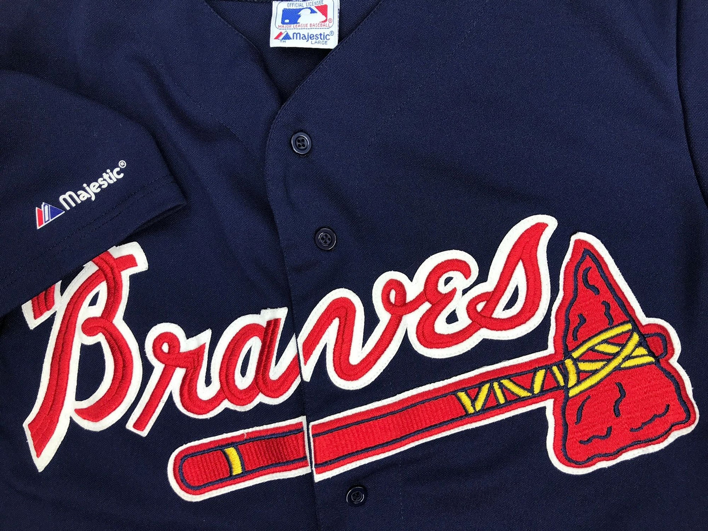Atlanta Braves Authentic Majestic Jersey Size Large