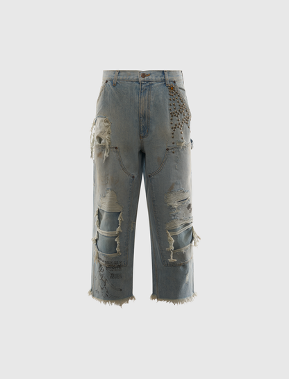 BUSTED DBL KNEE JEAN