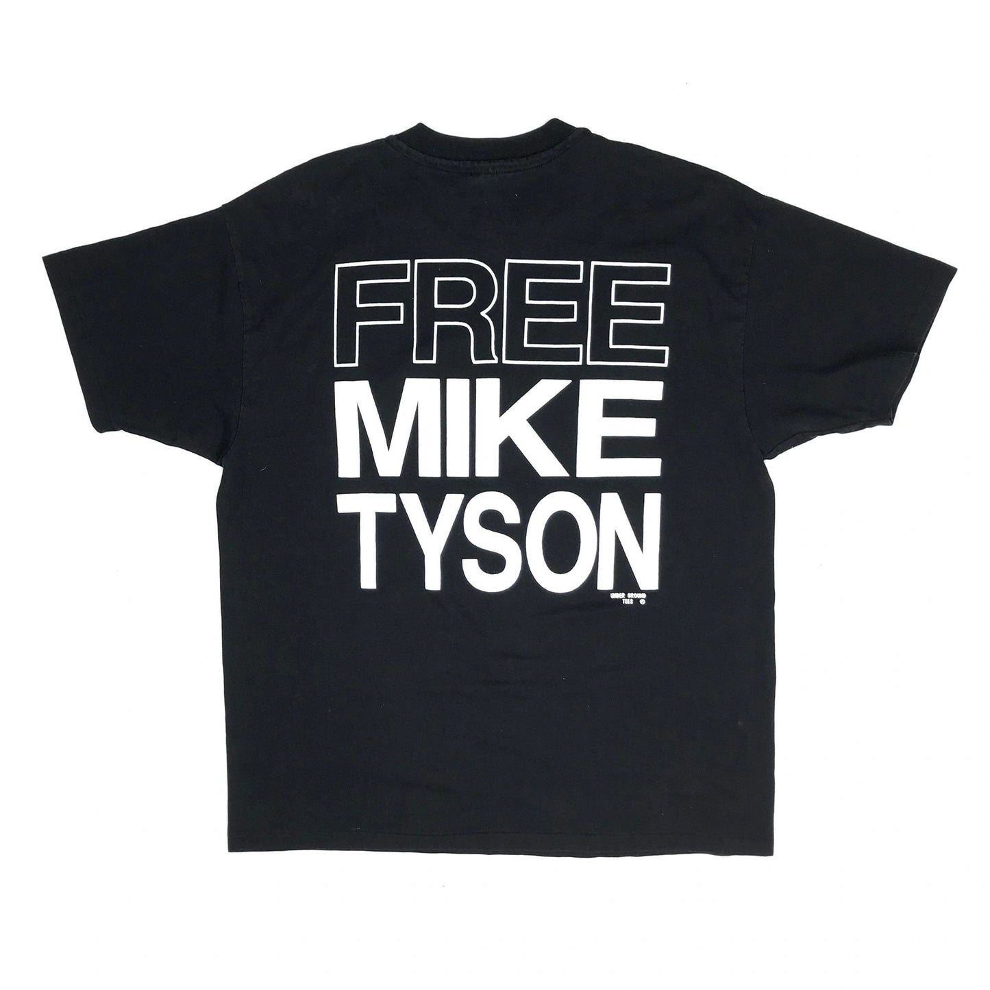 FREE MIKE TYSON "I'll Be Back" Double Sided Print 50/50 Boxing T-Shirt