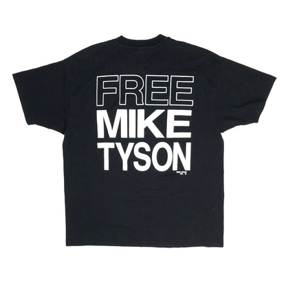 FREE MIKE TYSON "I'll Be Back" Double Sided Print 50/50 Boxing T-Shirt