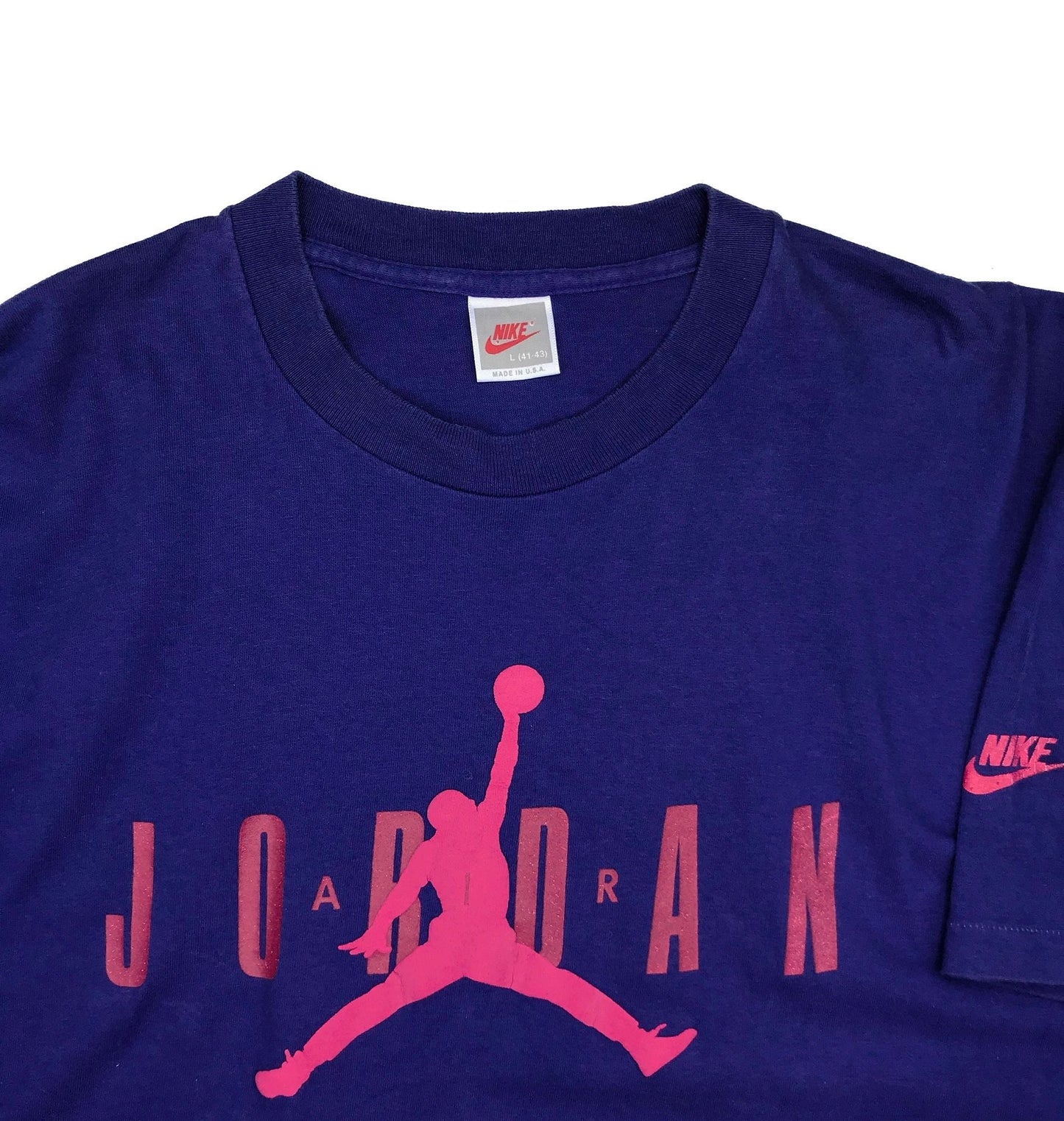 Nike Air Jordan 6 VI 1991 Purple Pink OG T-Shirt Made in USA