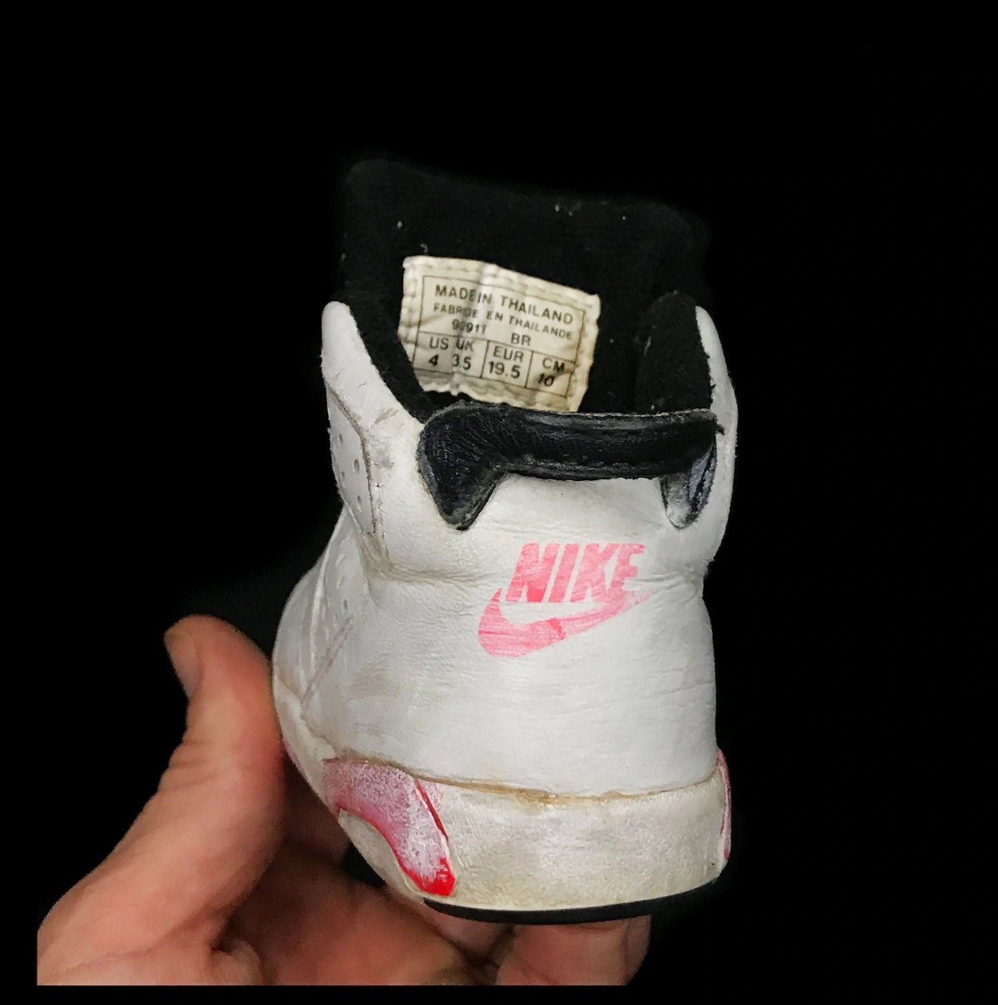 Nike Air Jordan 6 VI 1991 Original Infrared Baby Toddler Shoes