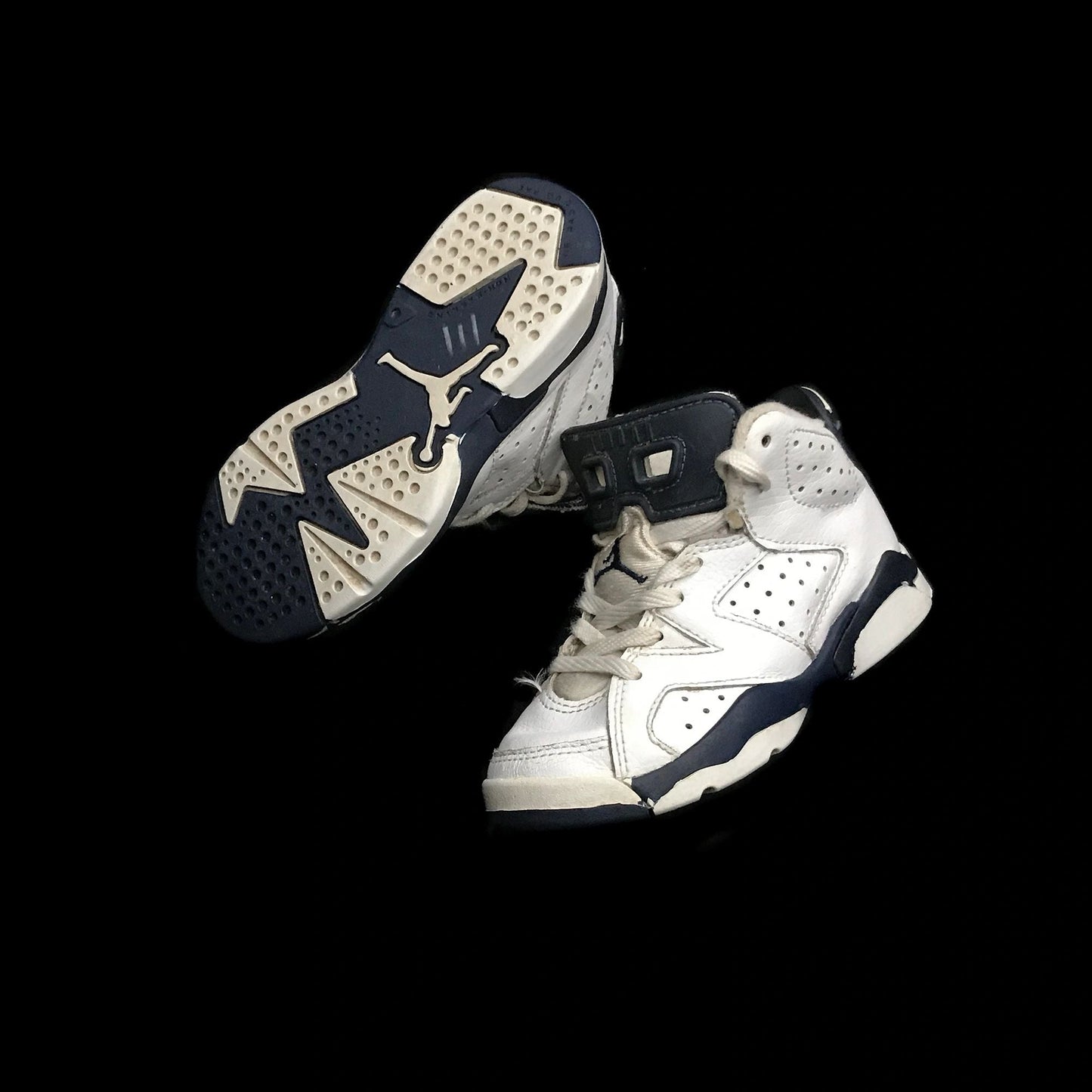 Nike Air Jordan 6 VI 1991 White / Midnight Navy Baby Toddler Shoes