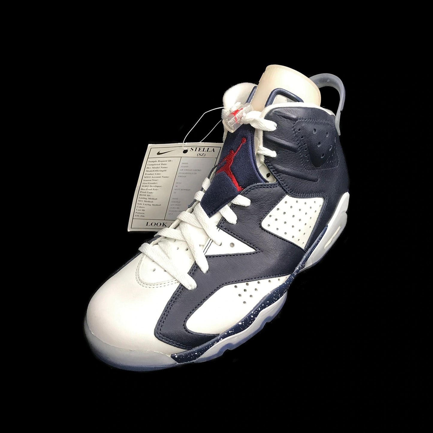 Nike Air Jordan 6 VI Retro Sample USA Soccer Display Shoe Size 9