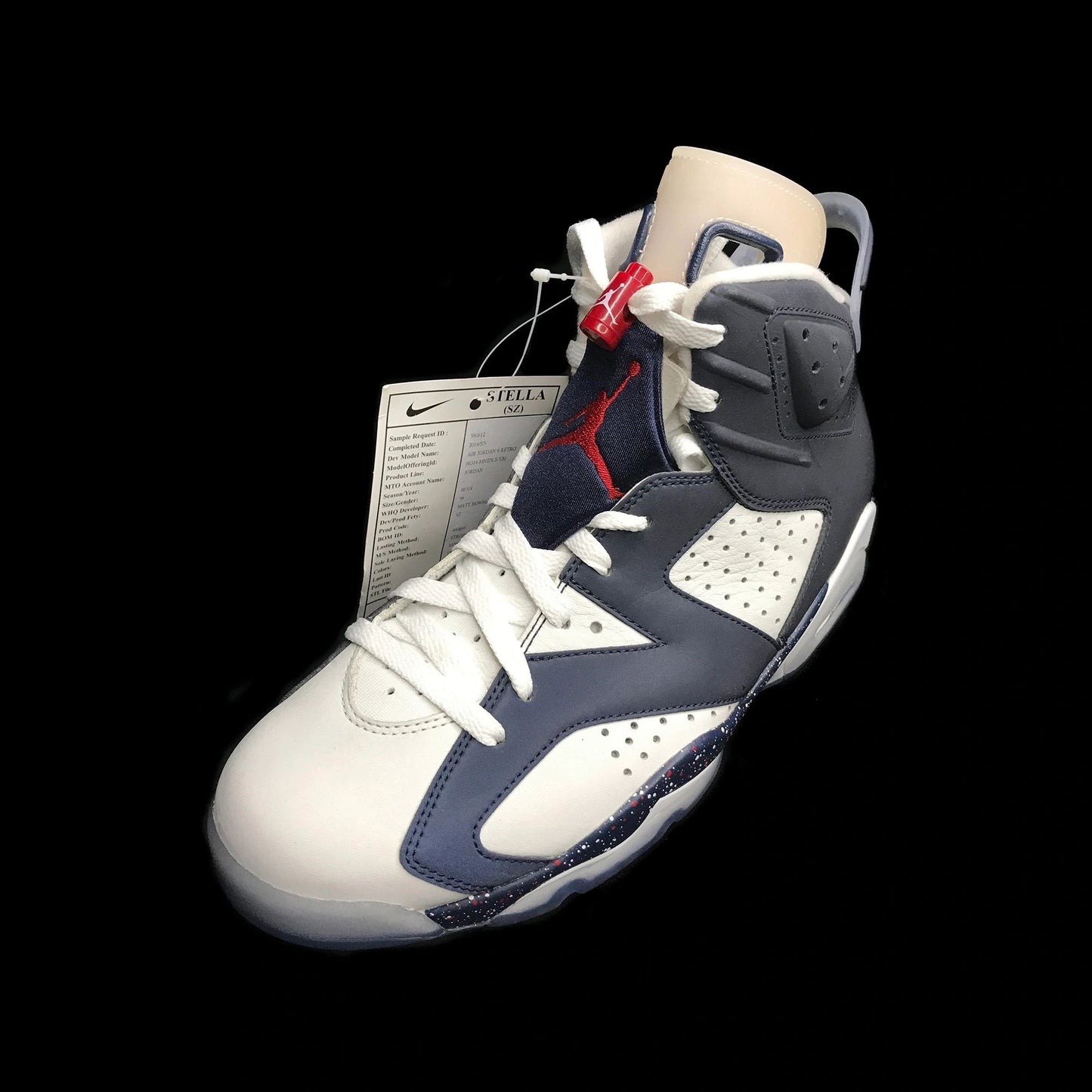 Nike Air Jordan 6 VI Retro Sample USA Soccer 3M Display Shoe Size 9