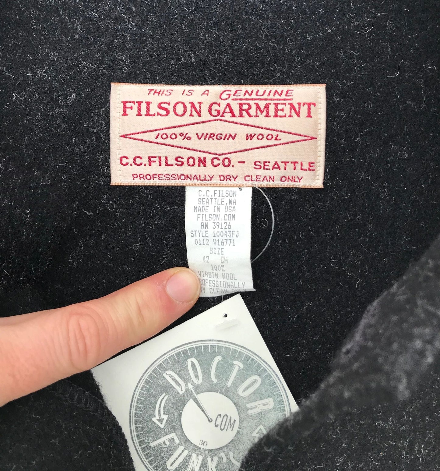 Filson Mackinaw Cruiser 100% Virgin Wool 50 Oz. Jacket