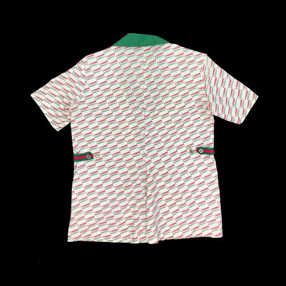 7 Eleven Full Zip 80's Employee Uniform AOP Gucci Stripe Shirt