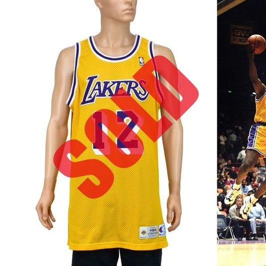 LA Lakers Jerome Kersey Game Worn & Auto'd Champion Jersey