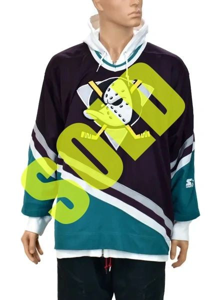 Anaheim Mighty Ducks 1990s Starter Jersey Size XL