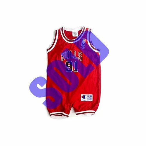 Chicago Bulls Dennis Rodman Champion Toddler Onesie Jersey