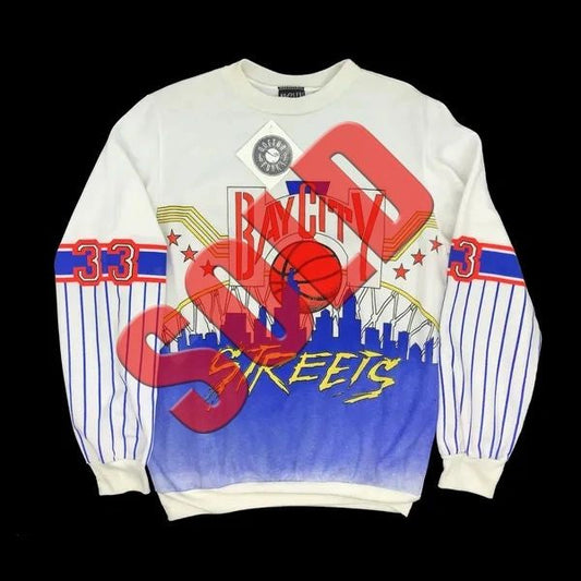 All Over Print 80's Basketball Bootleg Ewing Sweatshirt