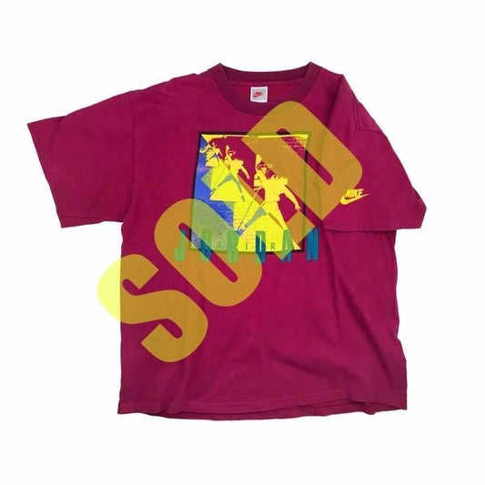 Nike Air Jordan 6 VI 1991 Carmine Gray Tag T-Shirt