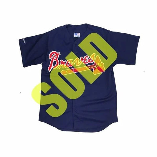 Atlanta Braves Authentic Majestic Jersey Size Large