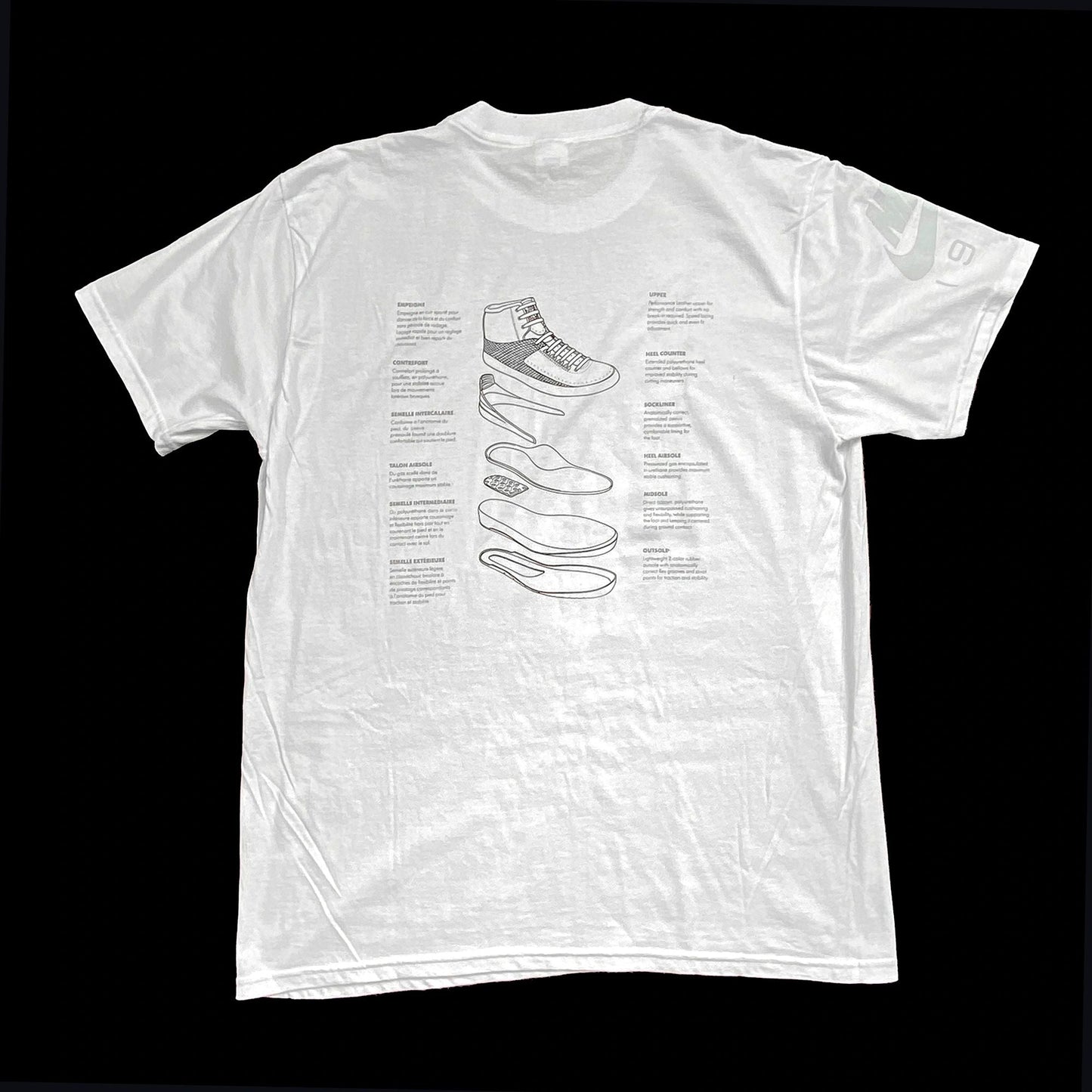 Nike Air Jordan 2 1987 Shoe Graphics Sample T-Shirt