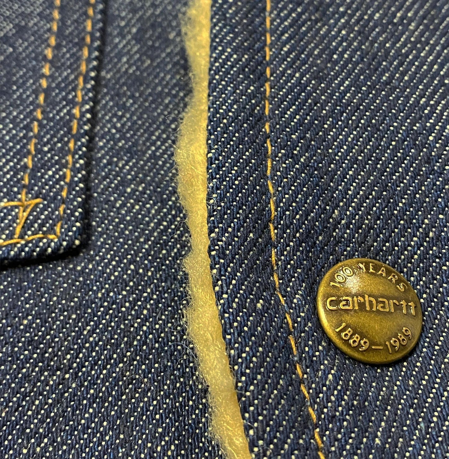 Carhartt 100 Year Anniversary Denim Vest NEW 1989