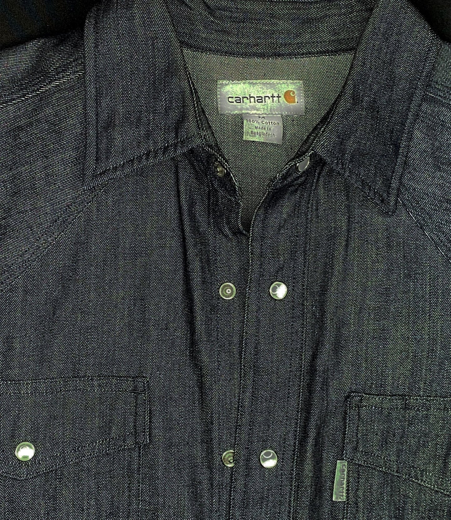Carhartt Denim Pearl Snap Button-Up Shirt