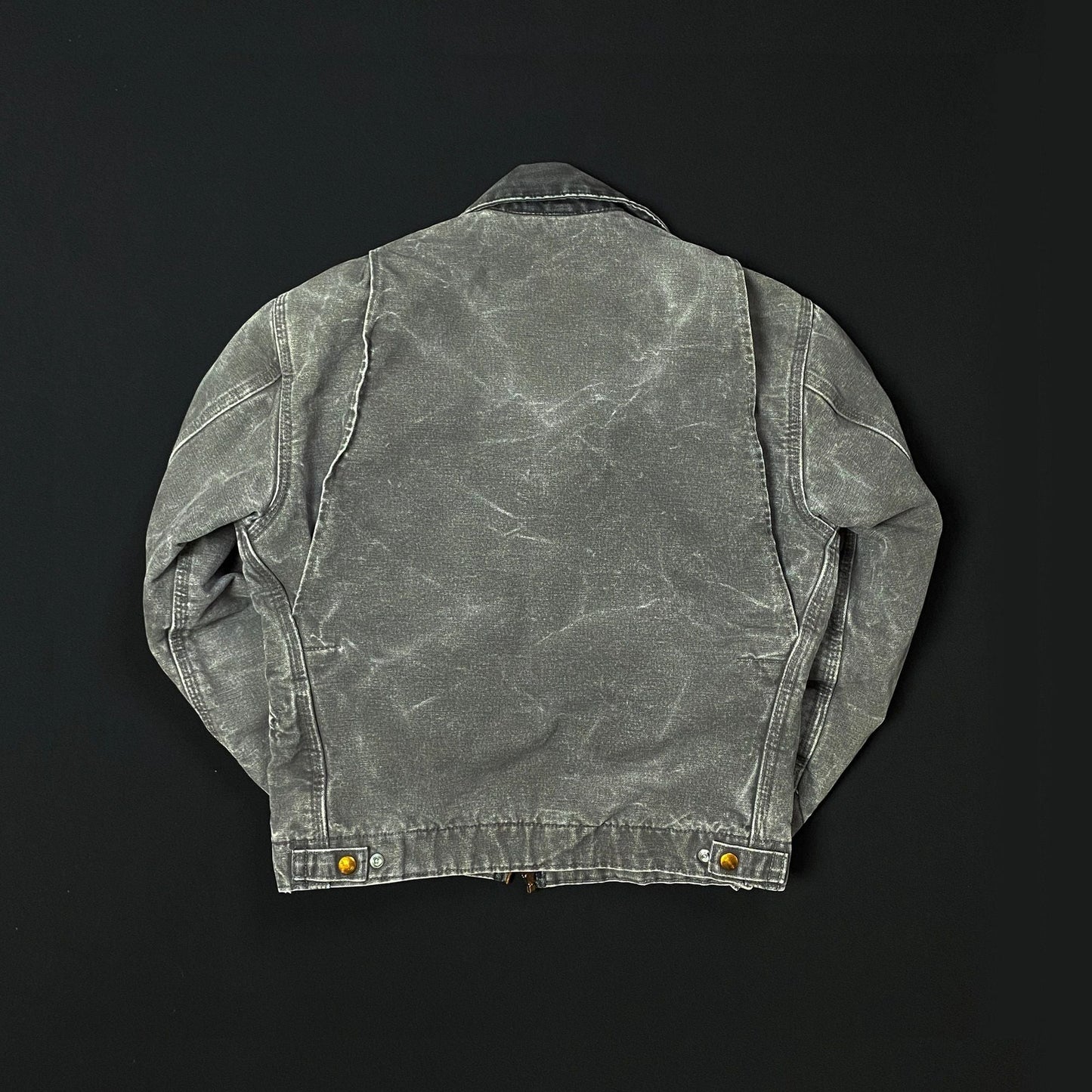 Carhartt Gravel Gray Faded Detroit Work Jacket Size Small