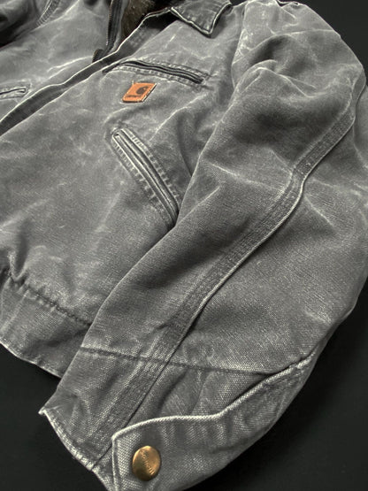 Carhartt Gravel Gray Faded Detroit Work Jacket Size Small